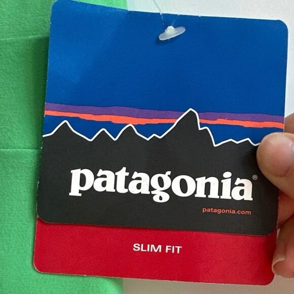 Patagonia Size Small Lime Green Tank Slim Fit Florita Athletic Dress - Picture 4 of 6